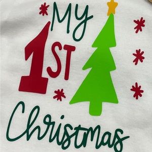 Christmas onesie. Size 6-9 months. 100% cotton. Pre-washed.